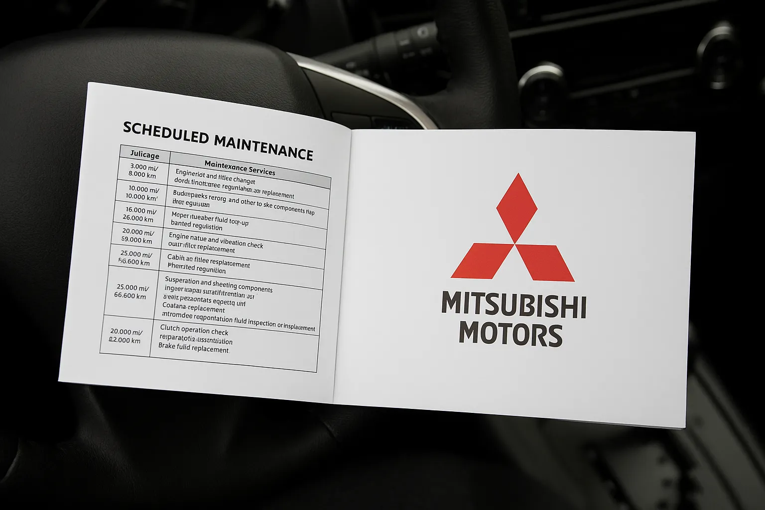 Mitsubishi apkopes grafiks: kas jāzina katram īpašniekam